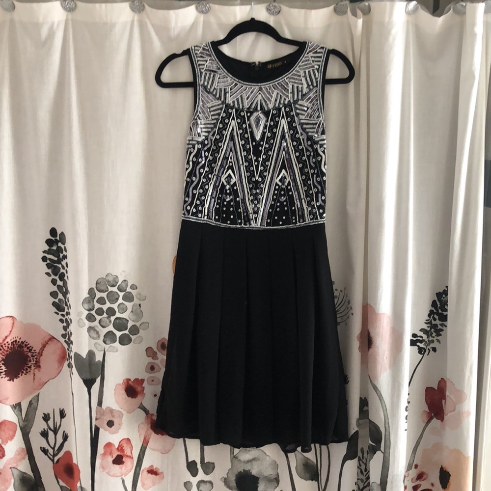▪️beautifully made beaded&black cocktail dress▪️